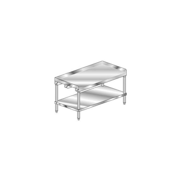 Aero Aero Manufacturing Equipment Stand W/ Undershelf, 14 Ga 304 Stainless Steel Top, 48"Wx30"D 2EG-3048 - main